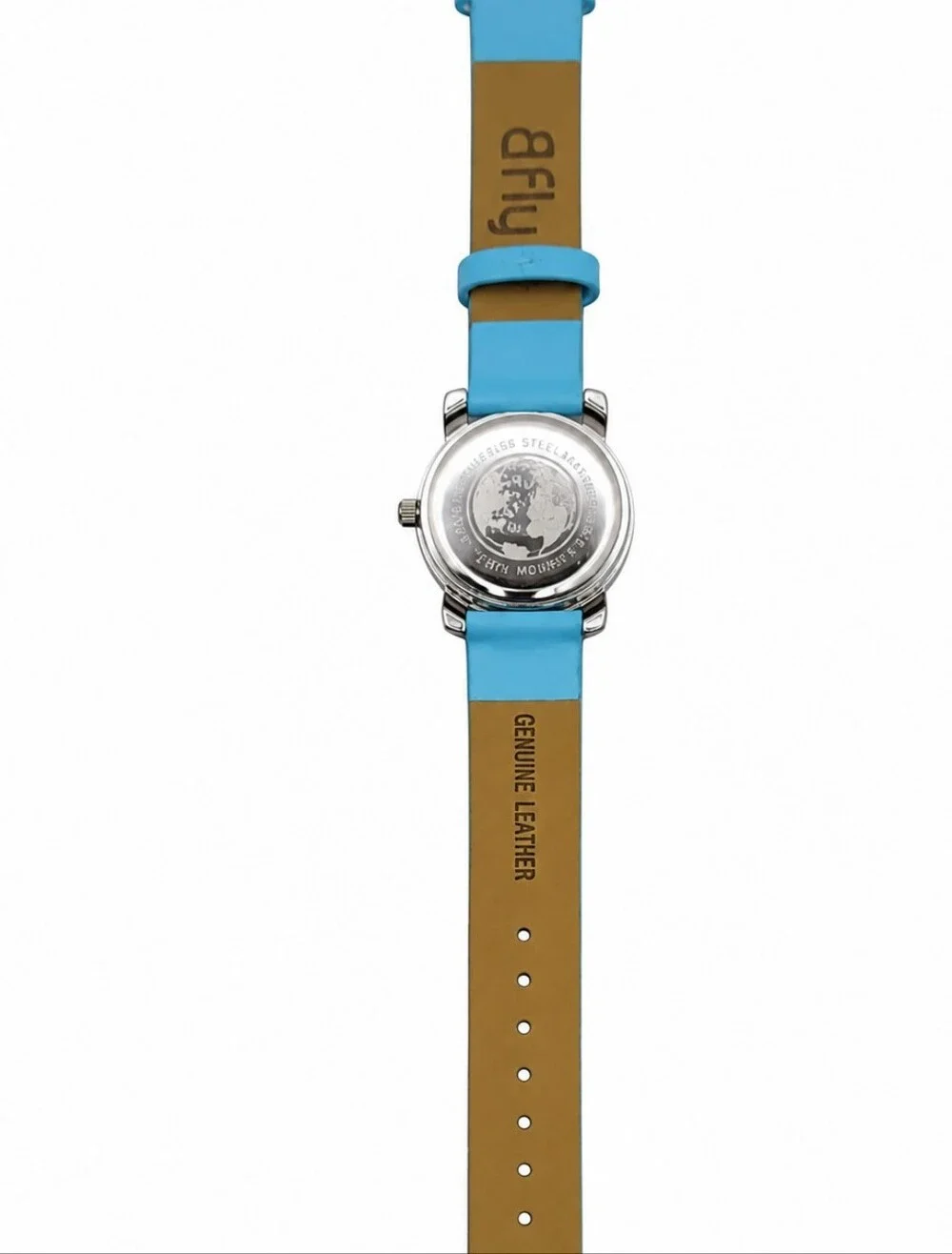 AflY Blue Butterfly Genuine Leather Watch – New in Box –